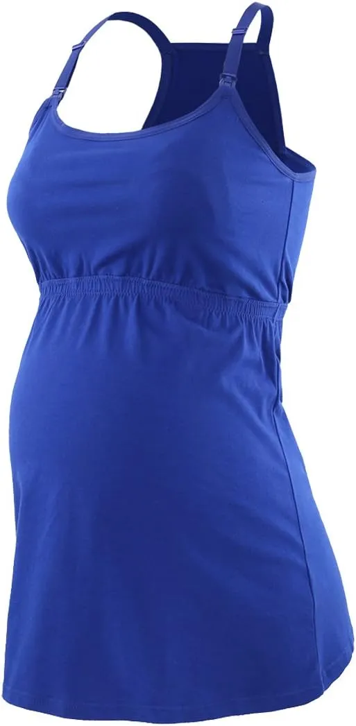 KUCI Maternity Nursing Tank Top, Women Maternity Cami Nursing Sleep Bra Breastfeeding Tops for Pregnancy
