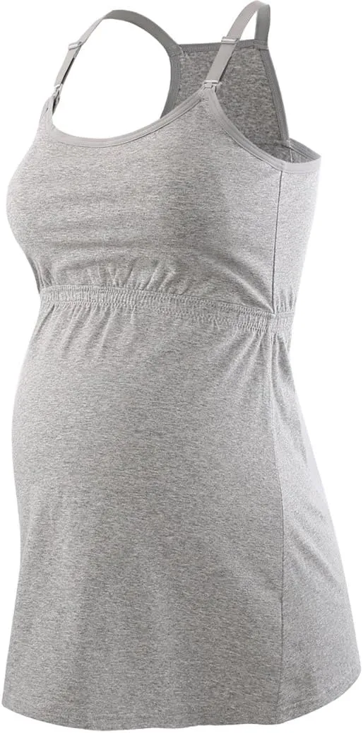 KUCI Maternity Nursing Tank Top, Women Maternity Cami Nursing Sleep Bra Breastfeeding Tops for Pregnancy