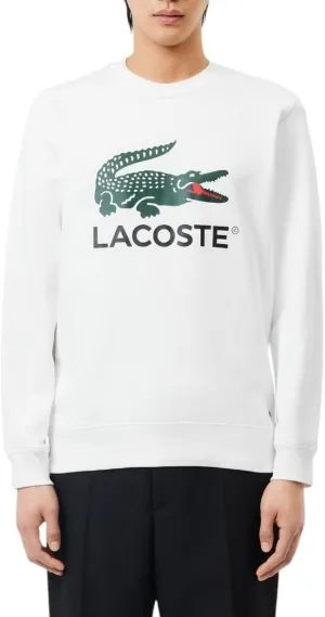 Lacoste Men's Crocodile Print Crew Neck Sweatshirt