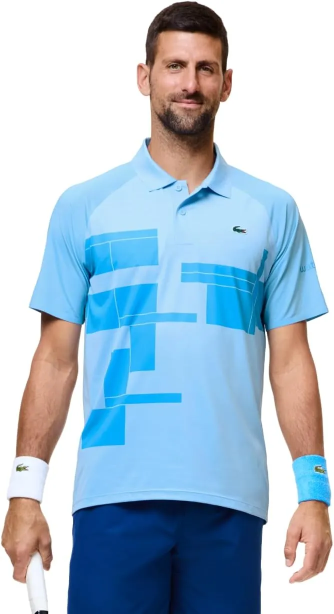 Lacoste Men's Tennis X Novak Djokovic Regular Fit on Court Polo Shirt