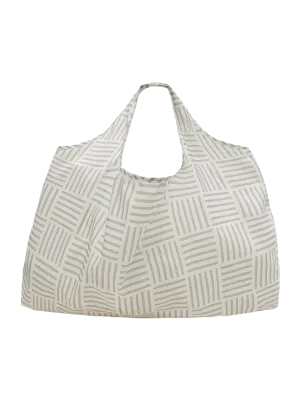 Large Reusable Tote (Interlace Grey)