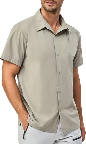 Little Donkey Andy Men's Lightweight Quick Dry Shirts for Hiking Travel Breathable UPF50 Relaxed Fit