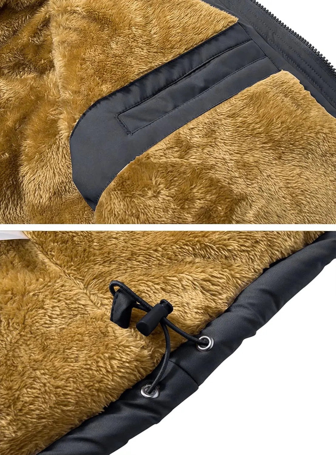 MAGNIVIT Men's Winter Jacket Puffer Coats Thicken Warm Fur Down Parka Jcket with Removable Hood