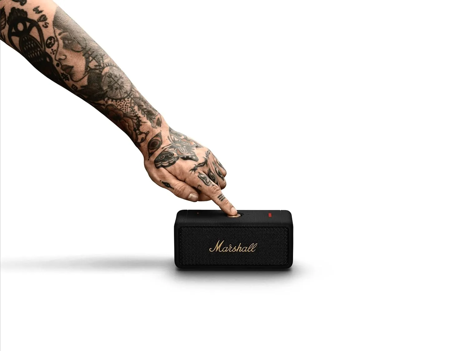 Marshall Emberton II 20 W Wireless Bluetooth Portable Speaker (Black & Brass)