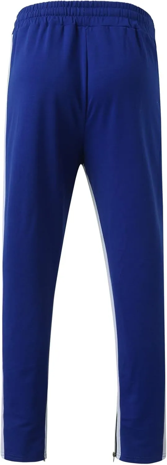 Mens Drawstring Athletic Cargo Joggers Pants Slim Fit Stretch with Pockets Casual Hiking Trousers Gym Sweatpants