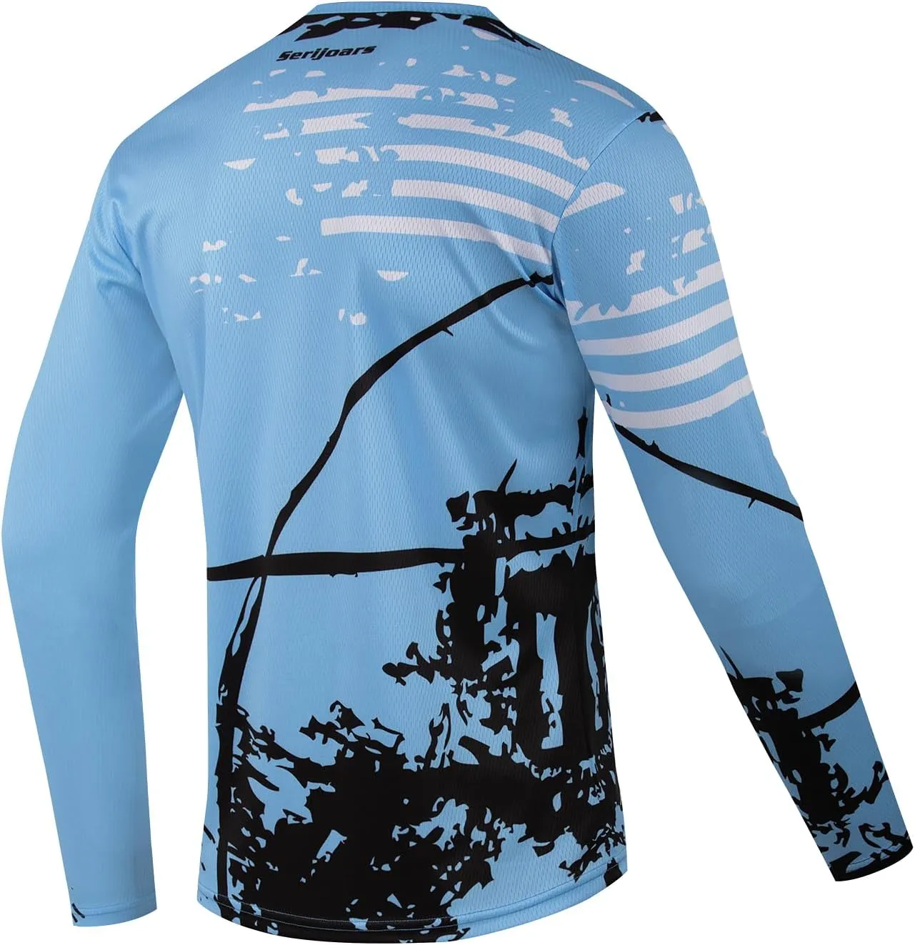 Men's Mountain Bike Jersey, Long Sleeve, Quick Dry, Off-Road Motocross Jersey, Downhill & Motocross Shirts