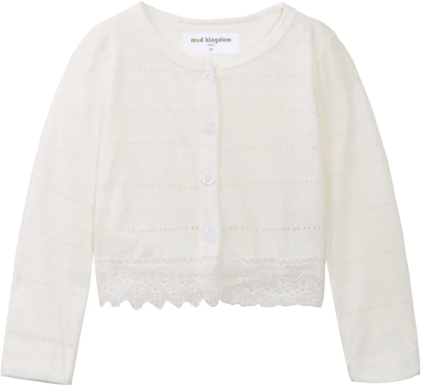 Mud Kingdom Little Girls Long Sleeve Bolero Shrug Lace Short Cardigan