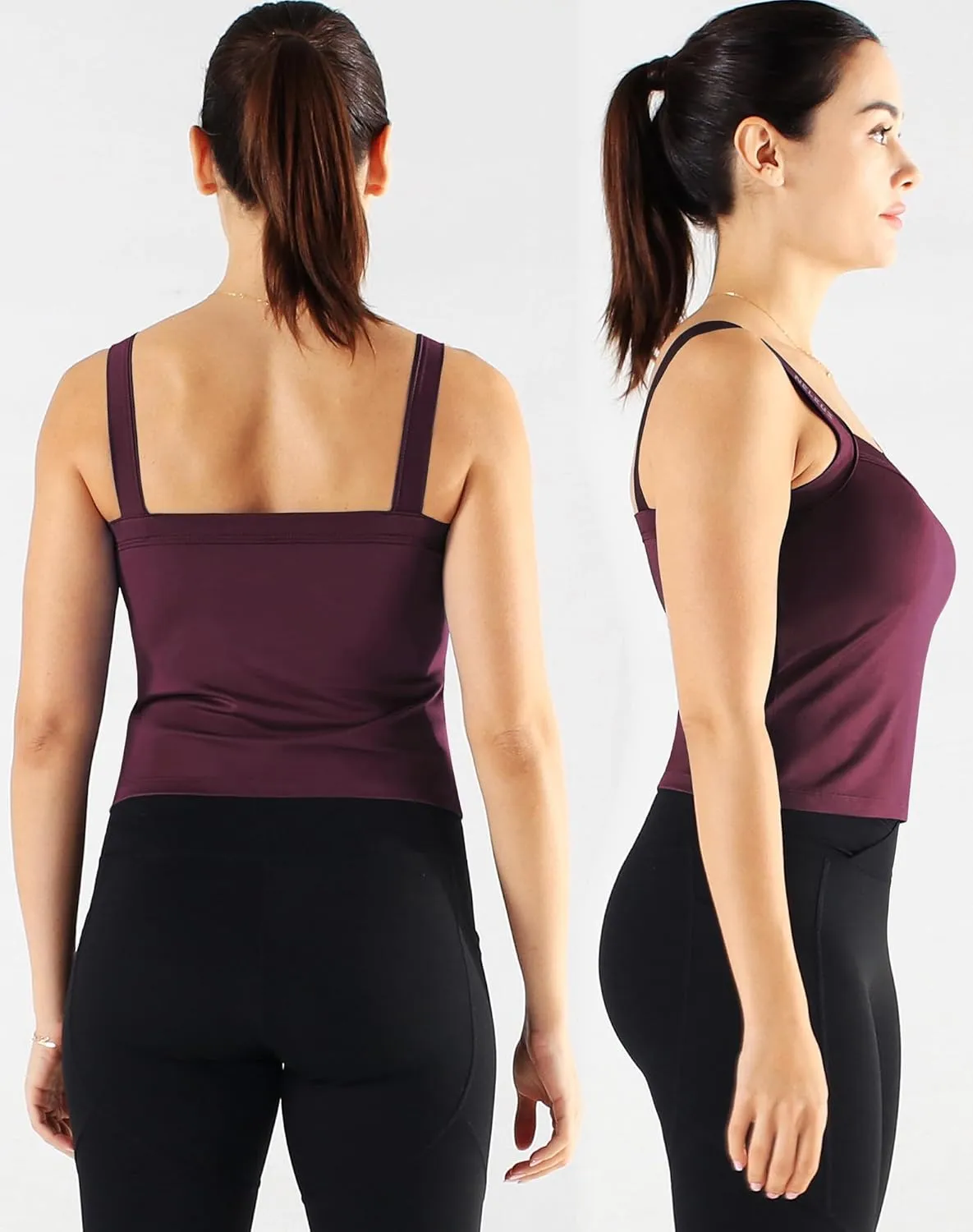 NELEUS Women's 3 Pack Athletic Compression Tank Top with Sport Bra Running Shirt