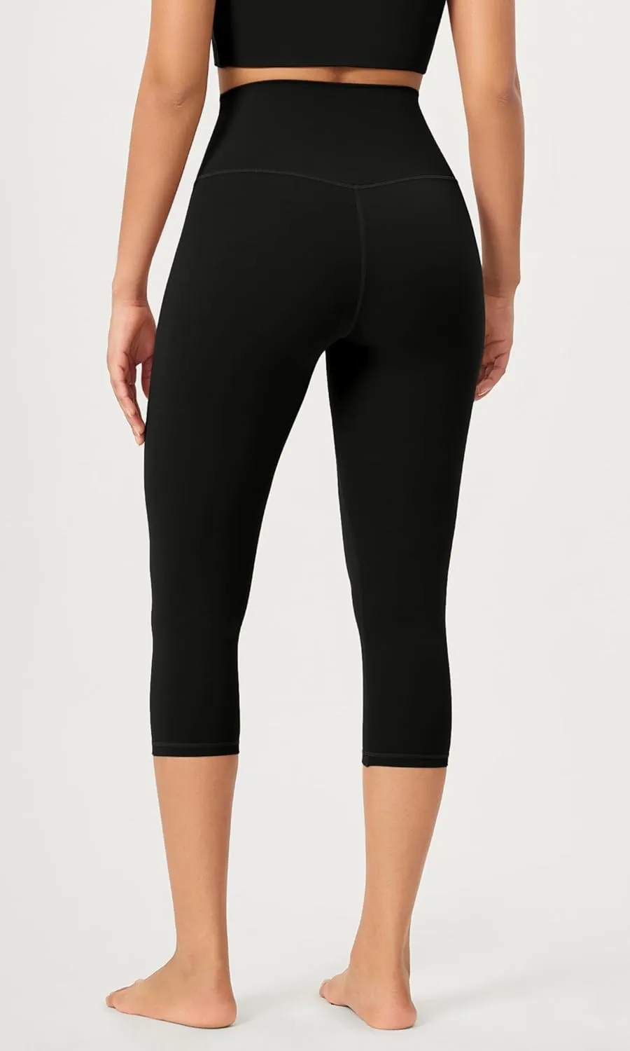 ODODOS 2-Pack Buttery Soft Lounge Yoga Capris for Women, 14" / 19" / 21" High Waist Capri Leggings