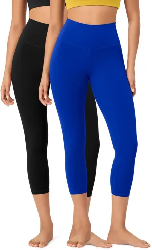 ODODOS 2-Pack Buttery Soft Lounge Yoga Leggings for Women 23" / 25" /28" High Waist Yoga Pants
