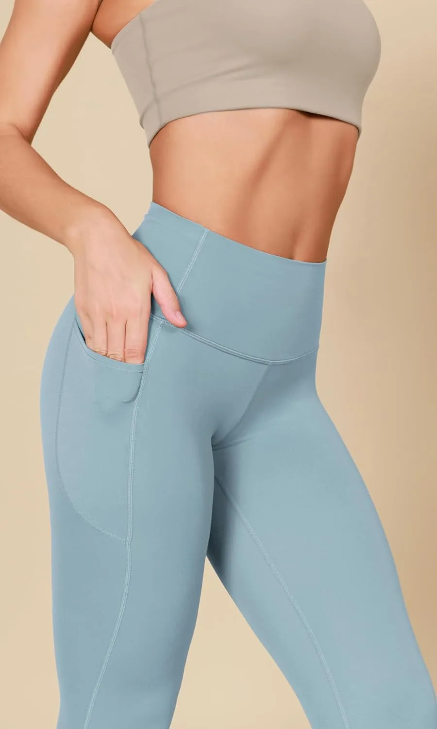 ODODOS 2-Pack Buttery Soft Lounge Yoga Leggings with Pockets for Women 23" / 25" / 28" High Waist Yoga Pants
