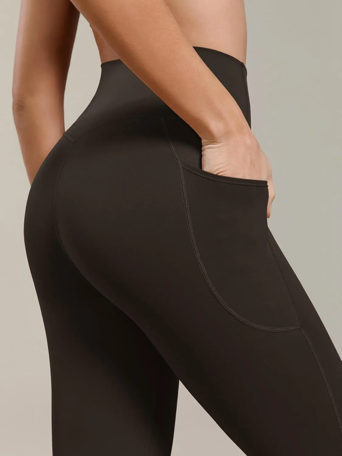 ODODOS Buttery Soft Lounge Yoga Capris with Pockets for Women, 14" / 19" / 21" High Waist Capri Leggings