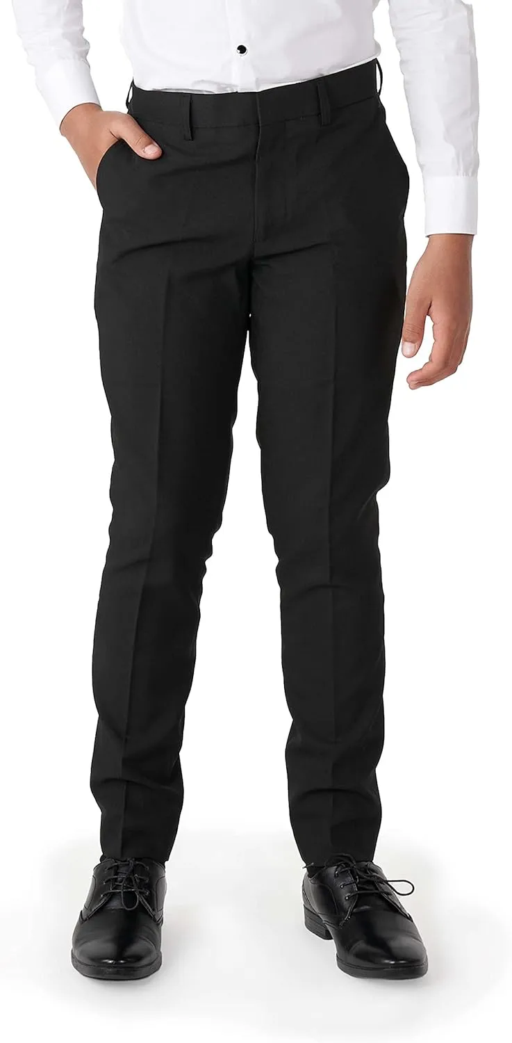 Opposuits Boys Formal Outfit - Premium Tuxedo Suit - Slim Fit -Includes Blazer, Pants and Bow Tie
