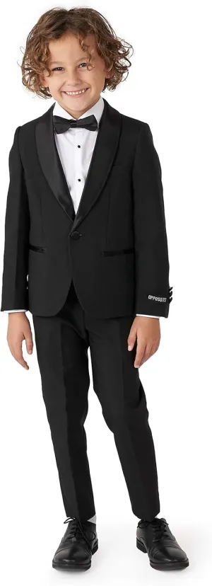 Opposuits Boys Formal Outfit - Premium Tuxedo Suit - Slim Fit -Includes Blazer, Pants and Bow Tie