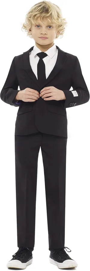 Opposuits Boys Solid Color Party Suit - Prom and Wedding Party Outfit - Including Blazer, Pants and Tie