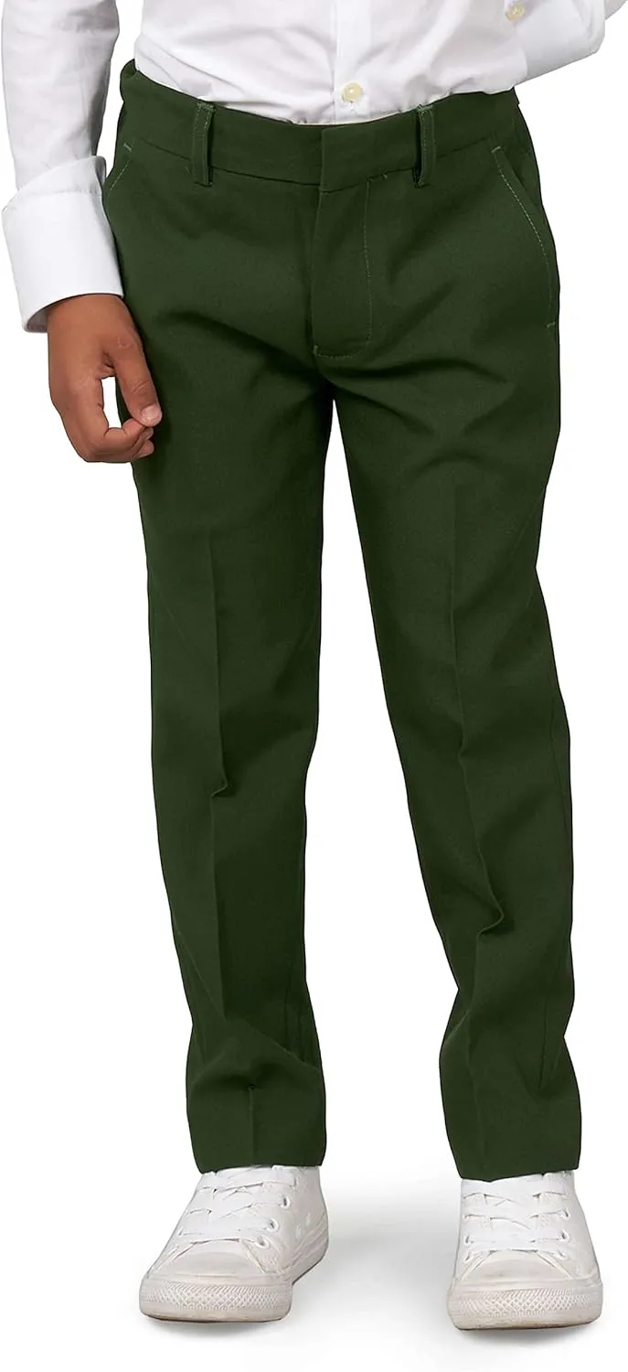 Opposuits Boys Solid Color Party Suit - Prom and Wedding Party Outfit - Including Blazer, Pants and Tie
