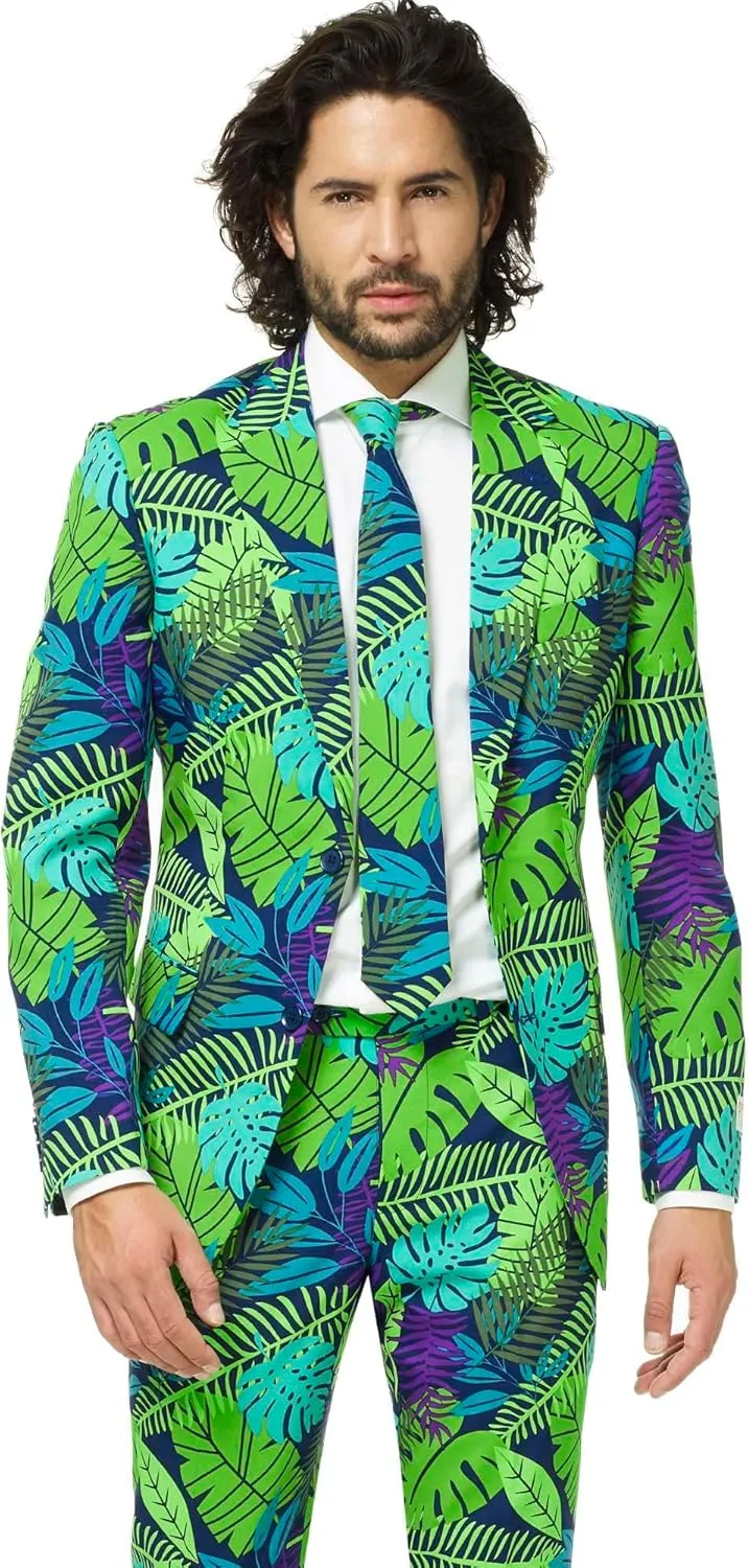 Opposuits Men's Funny Costume Party Suit - Comes with Jacket - Pants and Tie