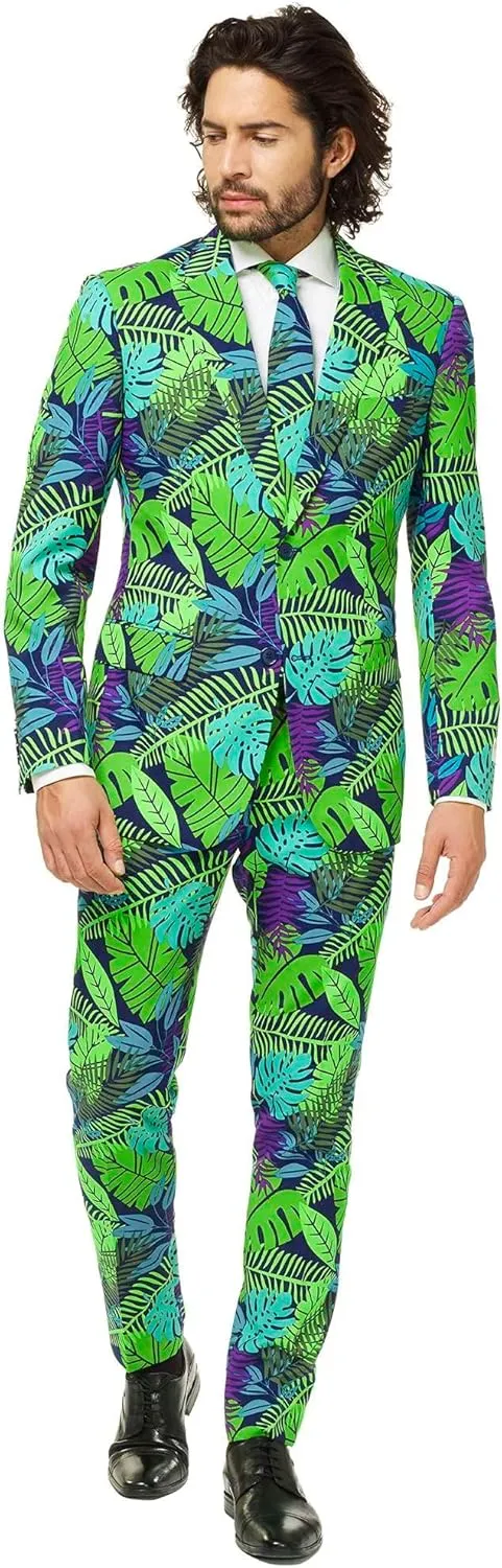 Opposuits Men's Funny Costume Party Suit - Comes with Jacket - Pants and Tie