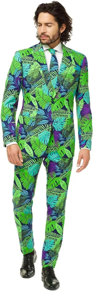 Opposuits Men's Funny Costume Party Suit - Comes with Jacket - Pants and Tie