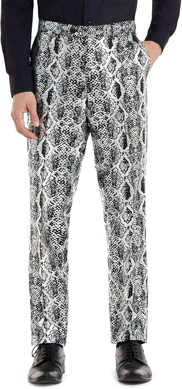 Opposuits Men's Gold Party Suit - New Years and Christmas Party Costume Metallic - Includes Matching Jacket, Pants & Tie