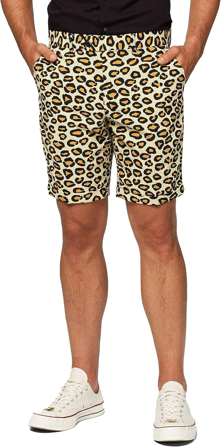 Opposuits Men's Summer Suit Outfit - Slim Fit - Includes Short Sleeved Blazer - Shorts and Tie