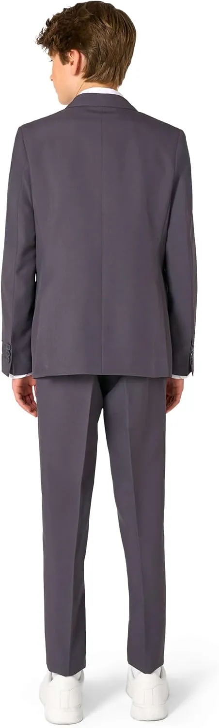 Opposuits Teen Boys Solid Color Party Suit - Prom and Wedding Party Outfit - Including Blazer, Pants and Tie