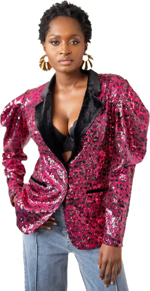 Pantora Women's Selena Sequin Blazer