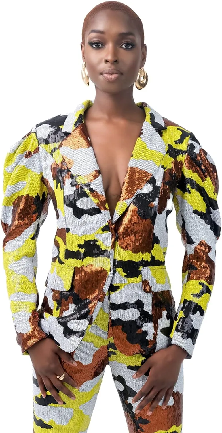 Pantora Women's Selena Sequin Blazer