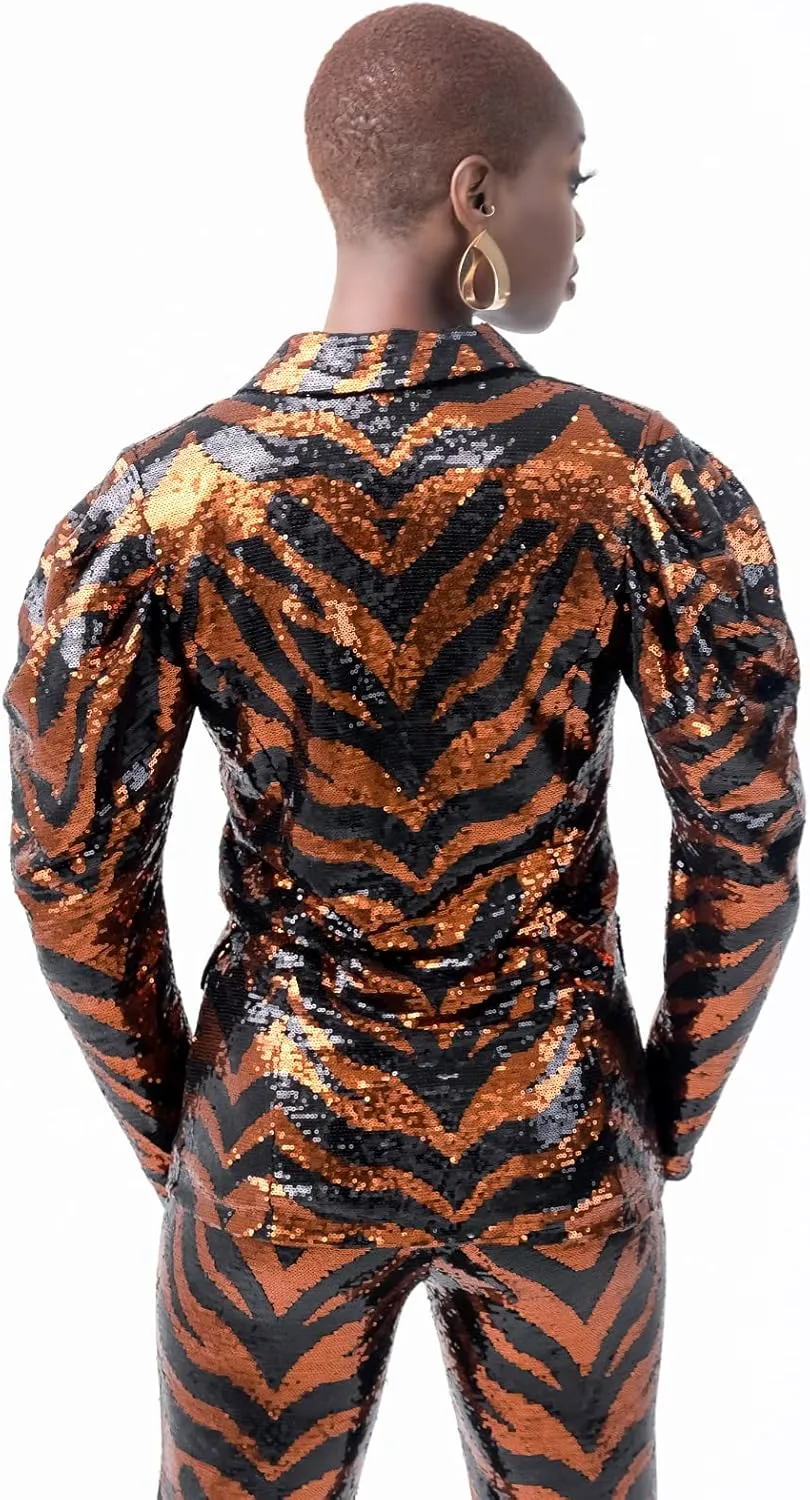 Pantora Women's Selena Sequin Blazer