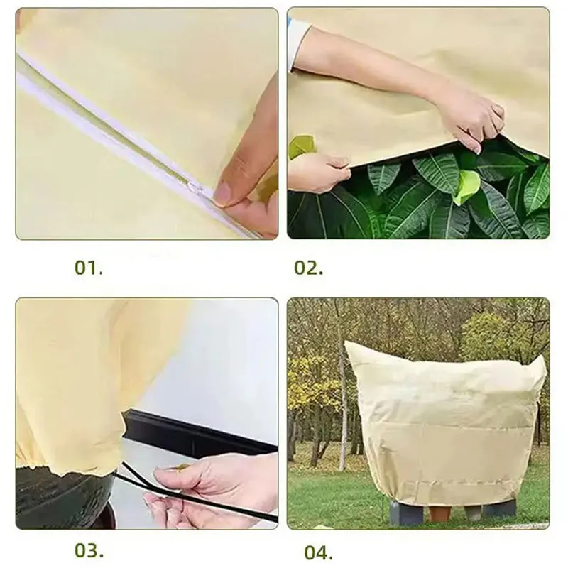 Plant Thickened Drawstring Bag Freeze Protection Covers50% OFF