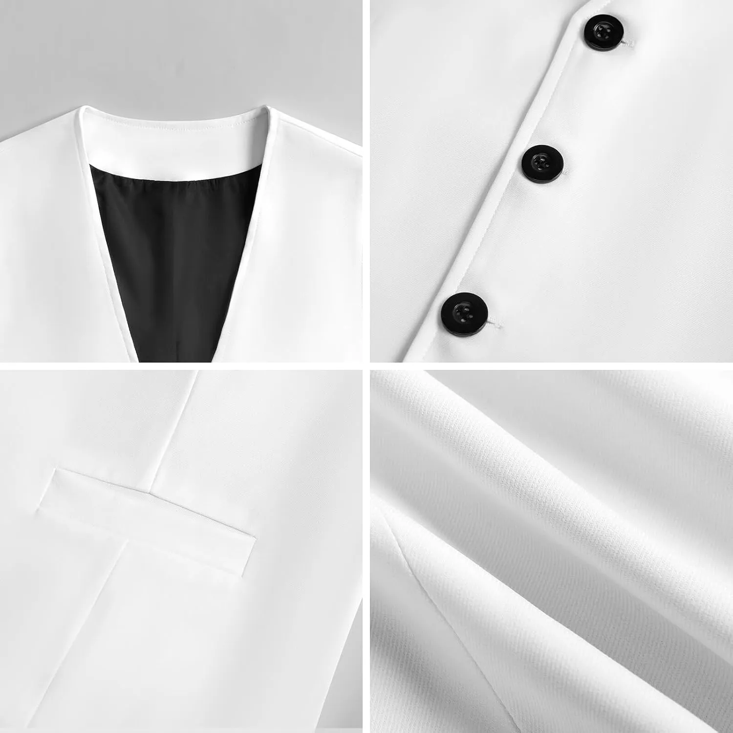 Psychedelic Colorful Pattern Suit Vest for Men Slim Fit Waistcoat Button Up V Neck Business Casual Dress Coat