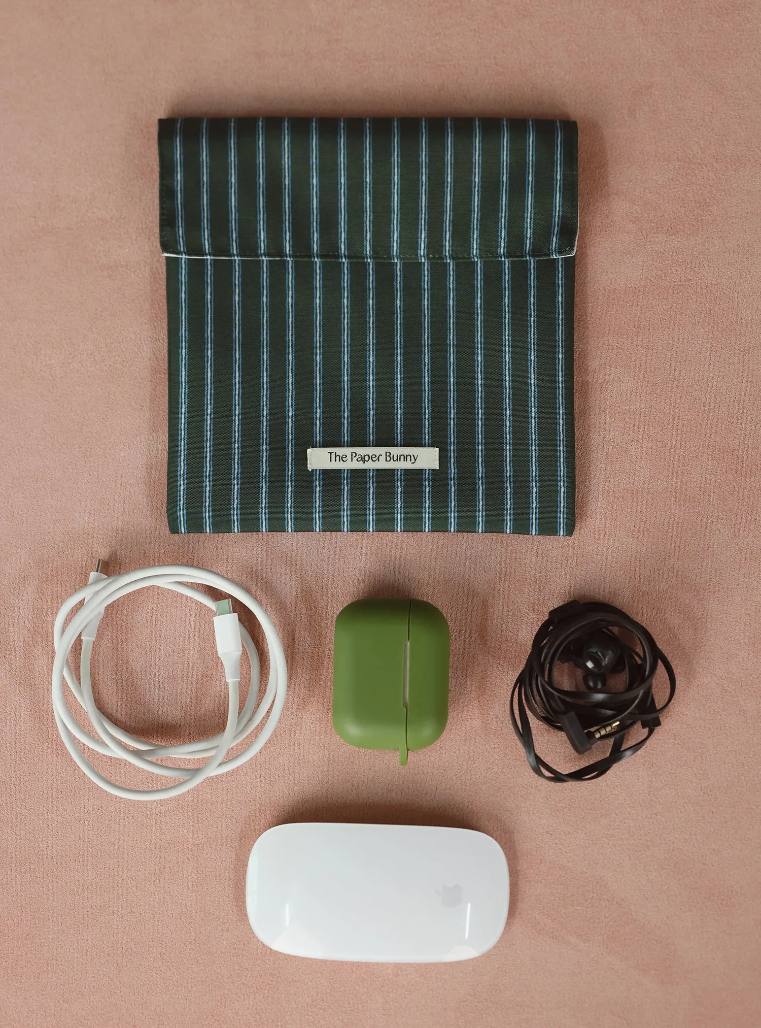 Regular Pocket Pouch (Streaks Green)