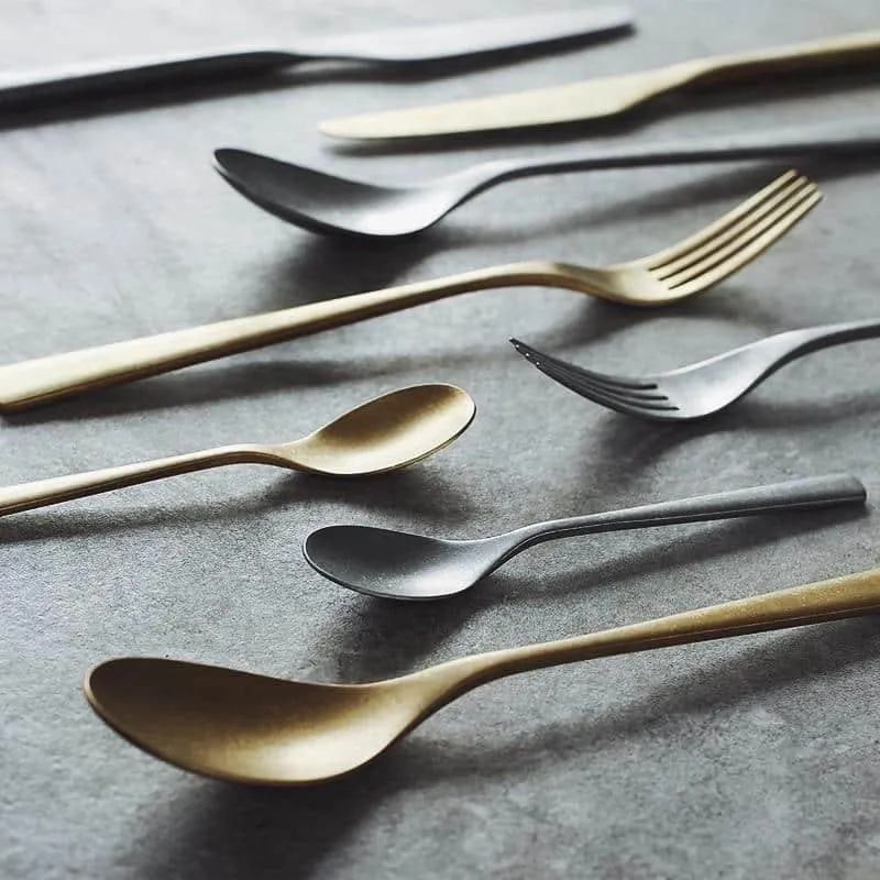Retro Silver / Gold Cutlery 4 pcs Sets