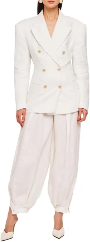 Ronny Kobo Women's Tailored Linen Cosette Blazer