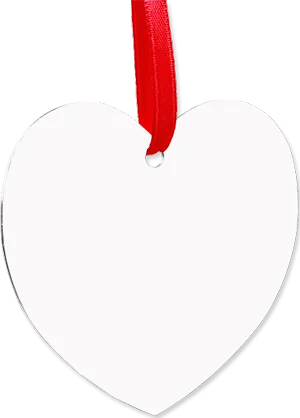 ROTD Sublimation Blank Ornament - 2 Sided - 3.25" Heart