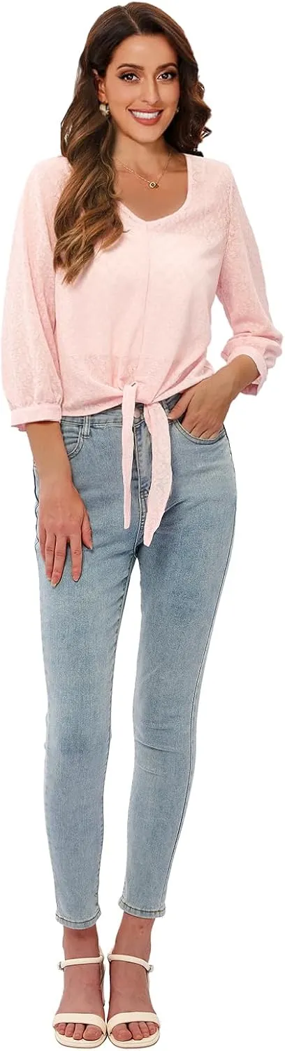 Sanifer Womens Casual Cropped Cardigan Knit for Dresses Open Front Lightweight Cardigan