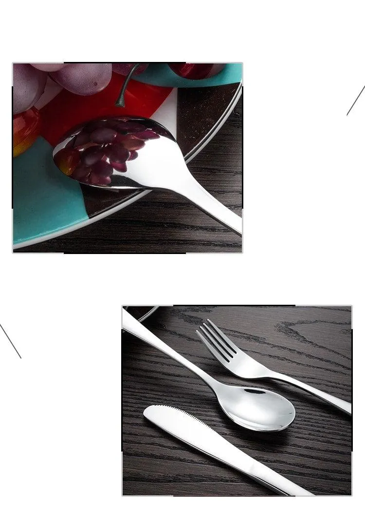 Silver Metal Cutlery Set