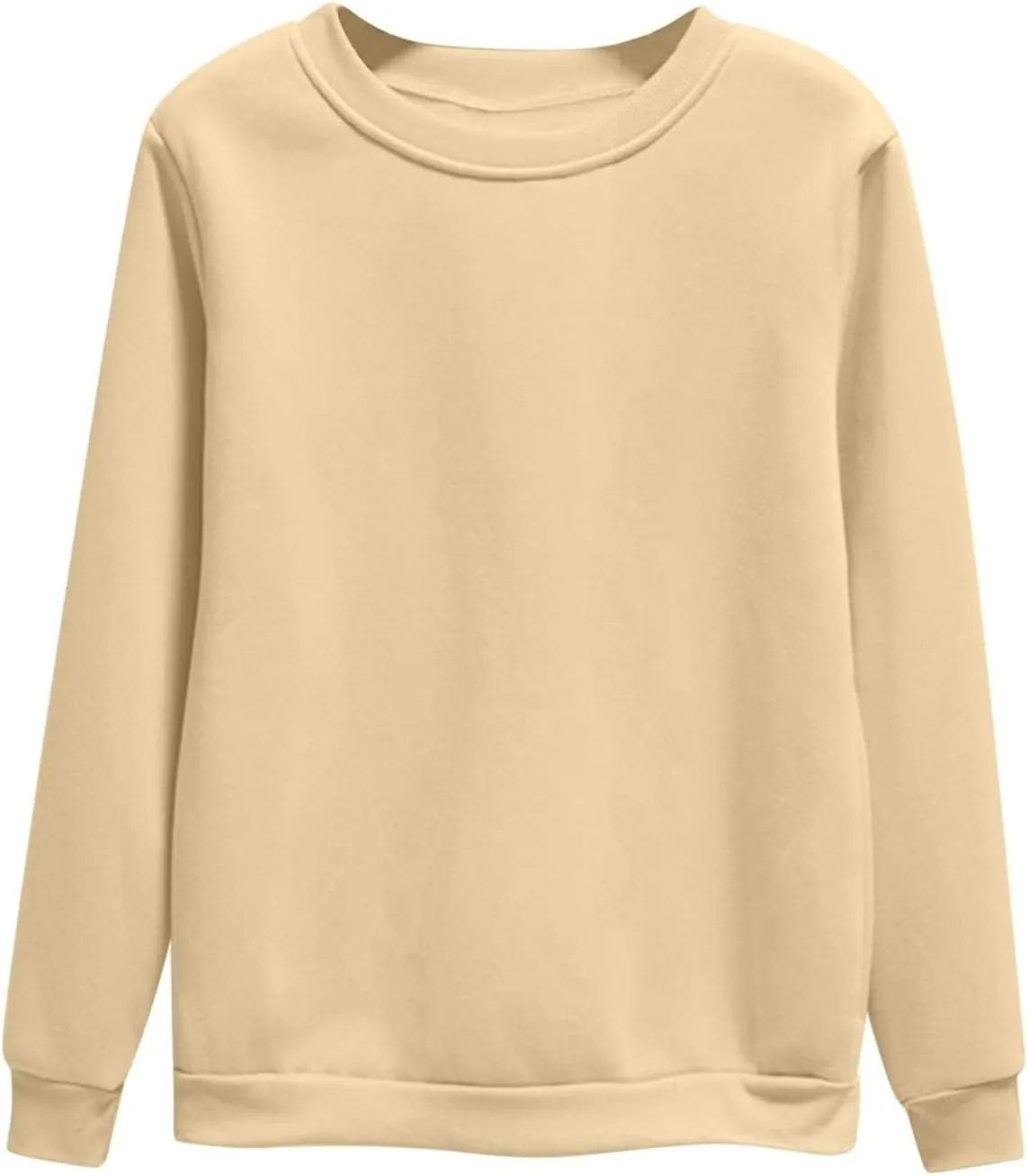 slqdgmryz Crew Neck Sweatshirts Women Preppy Fleece Y2k Hoodie Oversized Crewneck Sweatshirt Cute Winter Clothes Outfits