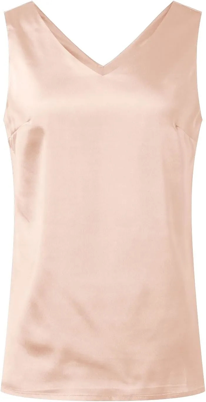 Summer Tank Tops for Women 2025 V Neck Casual Cami Sleeveless Camisole Blouses Summer Basic Tank Shirt