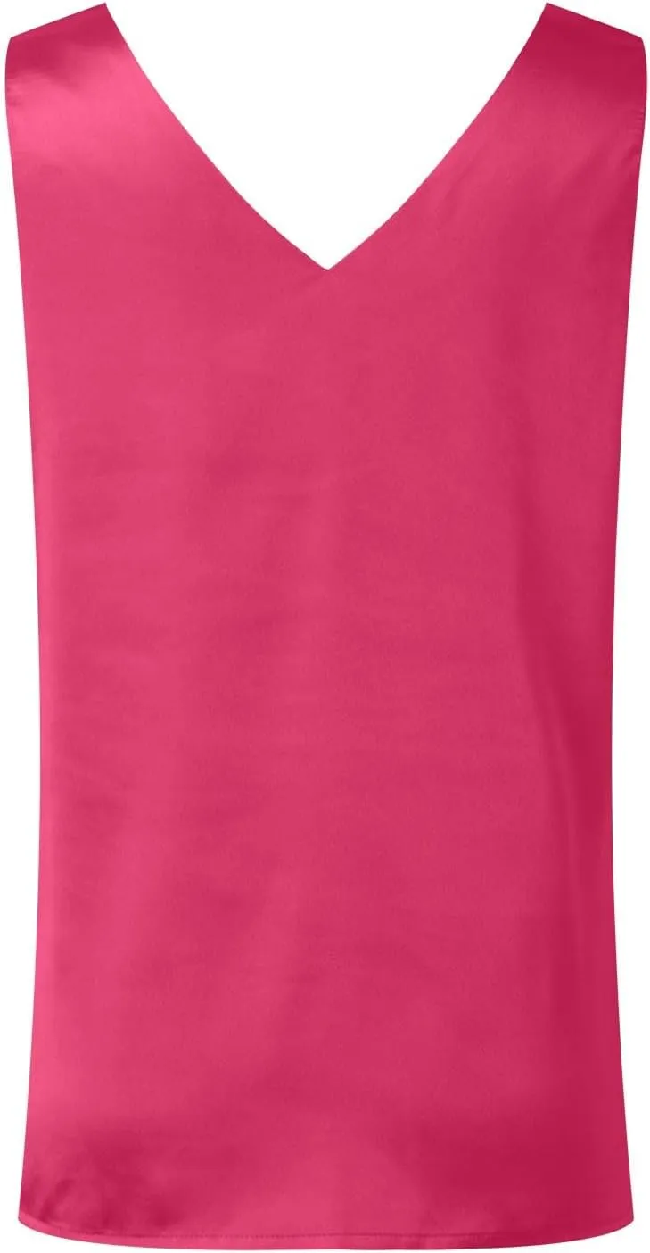 Summer Tank Tops for Women 2025 V Neck Casual Cami Sleeveless Camisole Blouses Summer Basic Tank Shirt