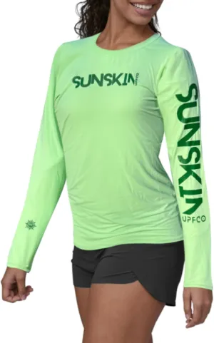 SUNSKIN Women's UPF 50 Long Sleeve Swim Shirt Rash Guard Quick Dry Lightweight
