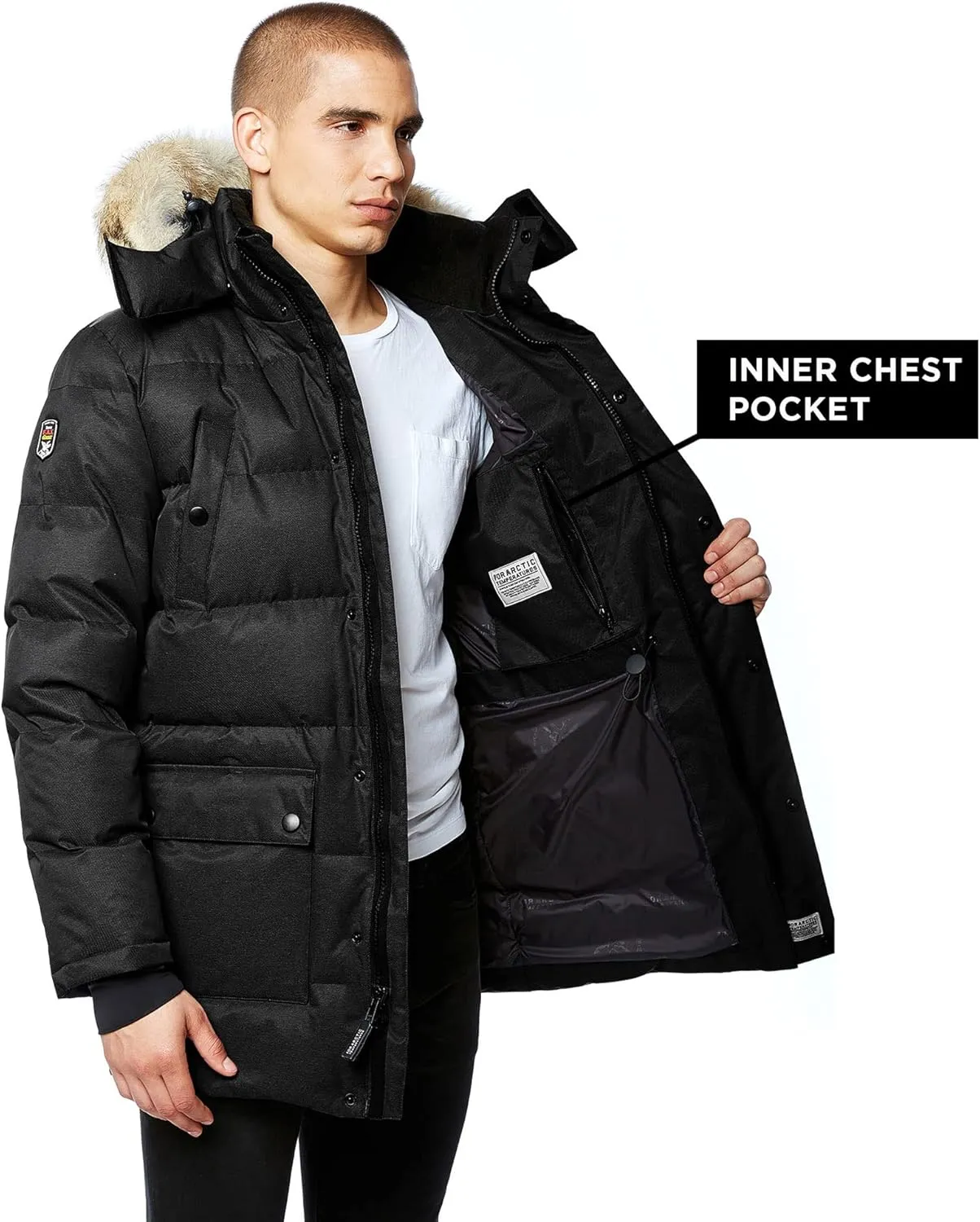 Triple F.A.T. Goose Men's Colburn - Parka Jacket Men - Men's Coat Winter - Winter Jackets For Men - Puffer Jacket Men