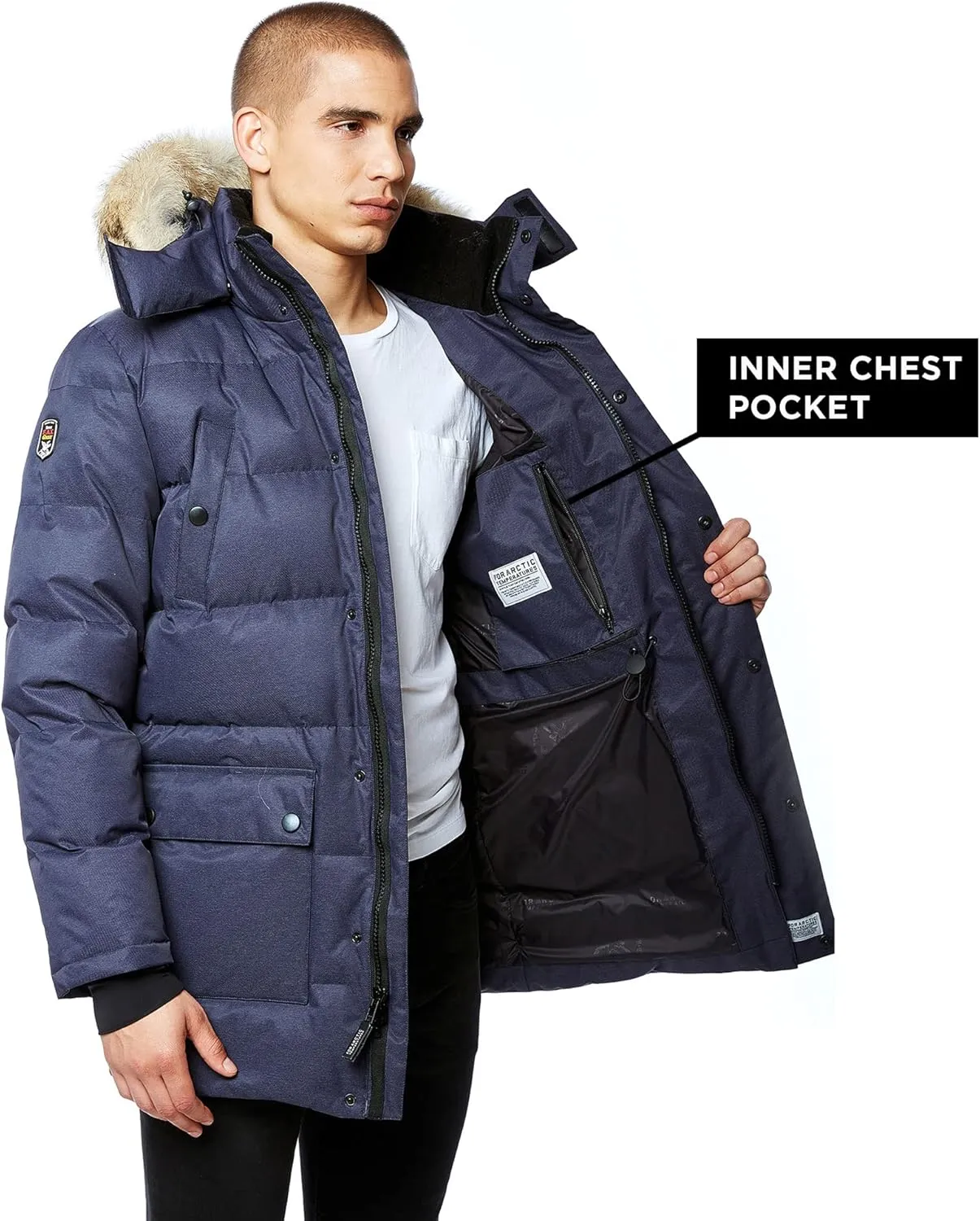 Triple F.A.T. Goose Men's Colburn - Parka Jacket Men - Men's Coat Winter - Winter Jackets For Men - Puffer Jacket Men