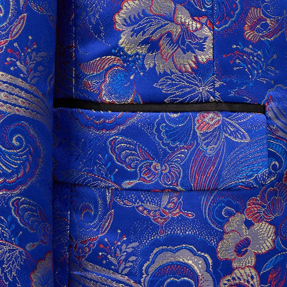 UNINUKOO Blazer for Men Paisley Dress Suit Jacket Funky Casual Floral Blazer Jacket Dinner Sport Coat