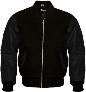 Varsity Women's Baseball Letterman Bomber Uniform Multiy Wool & Genuine Leather Sleeves Jacket