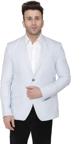 WINTAGE Men's Linen Tailored Fit Solid Evening/Casual Blazer Coat Jacket : Multiple Colors Inside