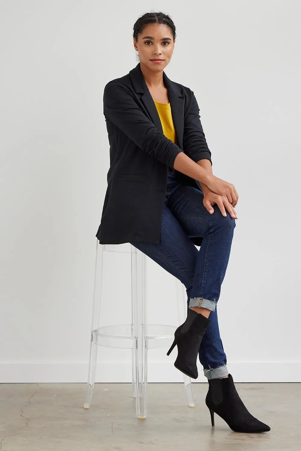 Women's Organic Relaxed Knit Blazer