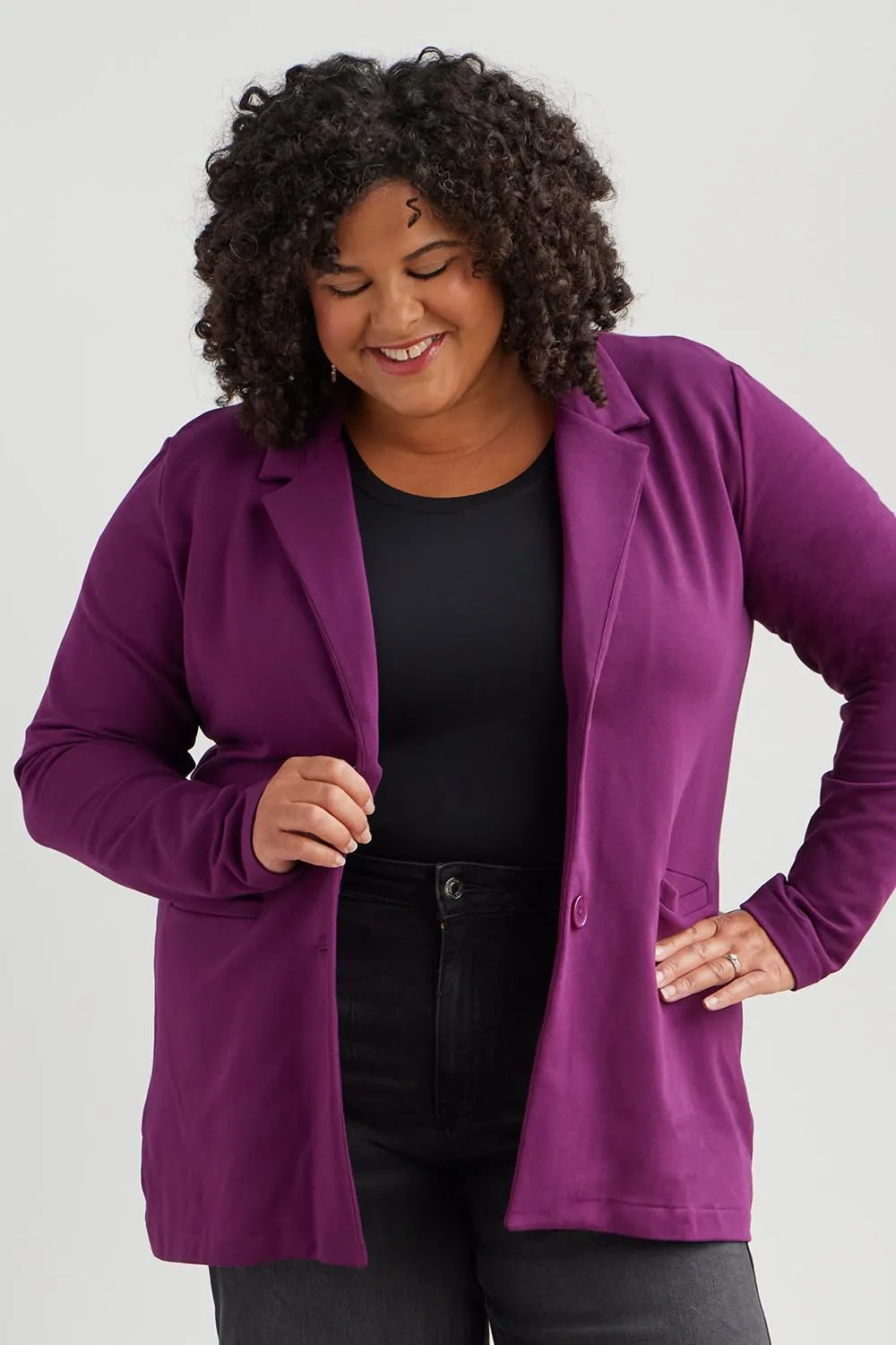 Women's Organic Relaxed Knit Blazer