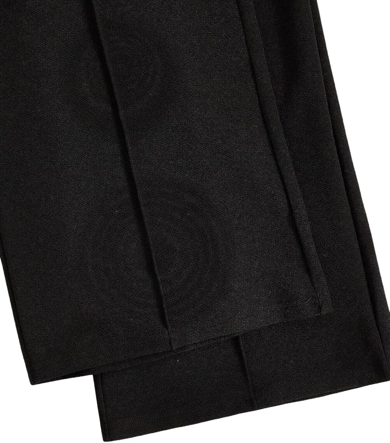 Women's Plus Size Pants Wide Leg High Elastic Waist Loose Fit Elegant Dress Pants