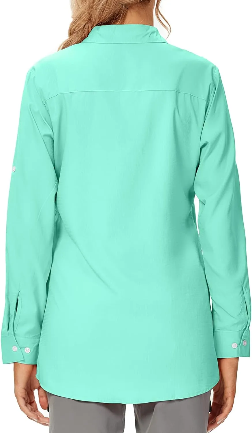 Women's Safari Shirts UPF 50 Long Sleeve,Sun Protection Quick Dry Outdoor Fishing Hiking gardening sun Shirt